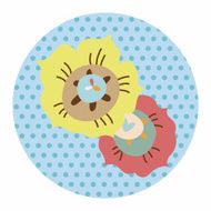 flower theme elements vector eps N126