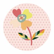 flower theme elements vector eps N129