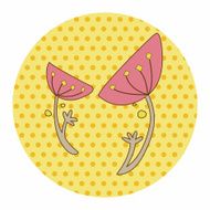 flower theme elements vector eps N138