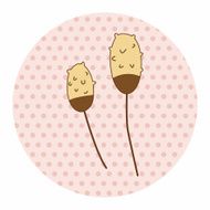 flower theme elements vector eps N143