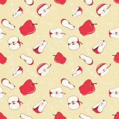 Seamless pattern with apples N2