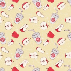 Seamless pattern with apples N3