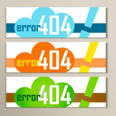 Vector colored clouds on a white background