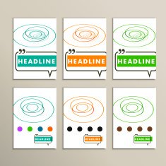 abstract color lines on a white background N7