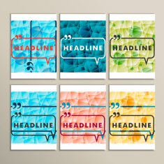 Set abstract circles on a colored background N2