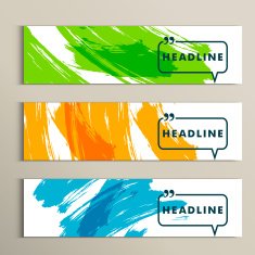 Set vector abstract design on a white background