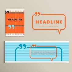 Set vector color lines with conversational bubble N6
