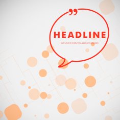 vector red orange circles on a white background