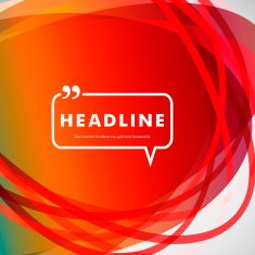 Abstract orange-red lines on a bright background