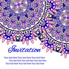 invitation mandala card N36
