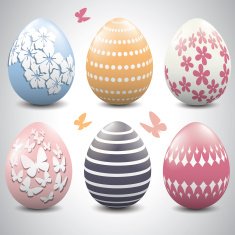Pastel Easter eggs