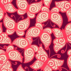 seamless background with butterflies N14
