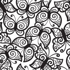 seamless background with butterflies N15