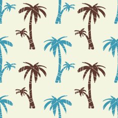 Seamless pattern with palm trees N21