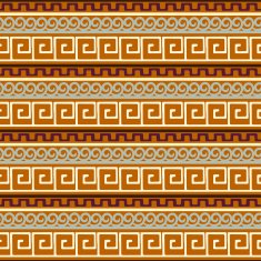 Greece seamless pattern Meander N4