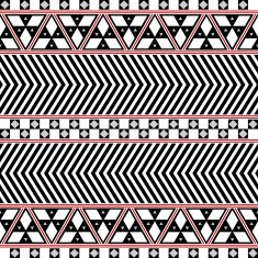 Tribal Seamless Pattern Ethnic Vector Background N42