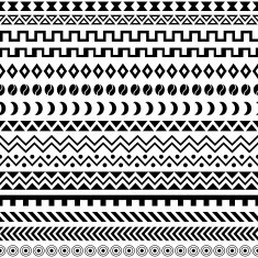 African Tribal Pattern Ethnic ornament N37
