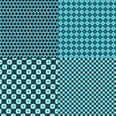 turquoise geometric patterns