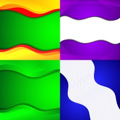 Collection of abstract multicolored backgrounds Eps 10 design N2