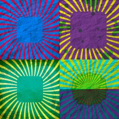Set Vintage Colored Rays background N5