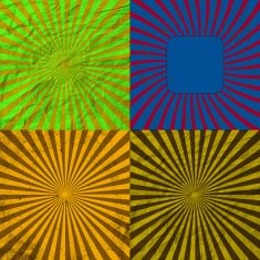 Set Vintage Colored Rays background N6