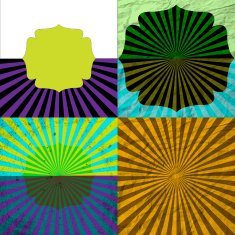 set of Old vintage paper template texture N10