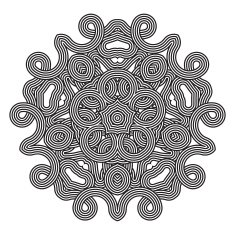 celtic knot pattern card mandala amulet N3