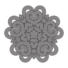 celtic knot pattern card mandala amulet N5