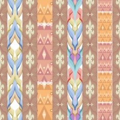 Patchwork design seamless pattern ornament pastel beige colors background