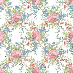 Floral seamless pattern Flower rose background N3