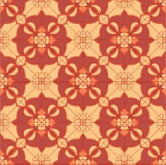 Seamless geometric floral pattern N53