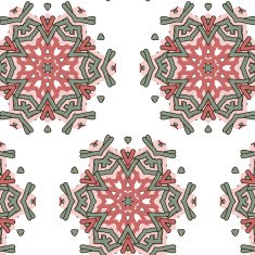 Primitive simple retro seamless pattern with stars N7