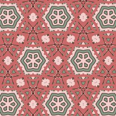 Primitive simple retro seamless pattern with stars N8