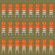 Seamless pattern with bears N9