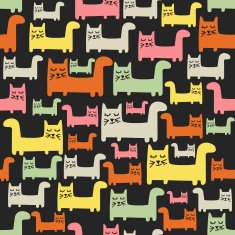 SEamless pattern with cats N14