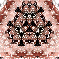 floral colorful ethnic fantastic figure N4