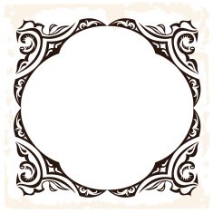 Vector retro frame Decorative vintage background