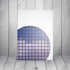 Abstract Background With White Paper Circles N8