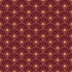 Floral seamless pattern on maroon background