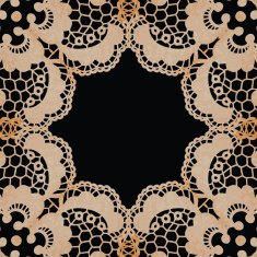 Lacy elegant frame Invitation card