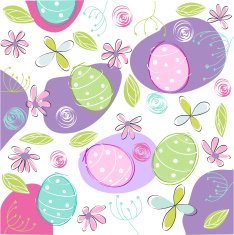floral easter card N2