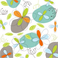 floral easter greeting card N5