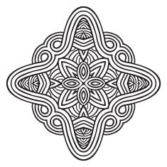 celtic knot pattern card mandala amulet N8