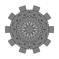 celtic knot pattern card mandala amulet N10