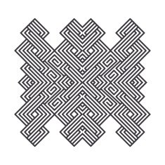 celtic knot pattern card mandala amulet N12