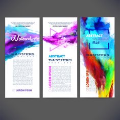 Abstract vector template banners brochure Web sites N2