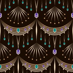 Seamless beautiful antique lace pattern ornament