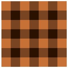 Orange Black checkered tablecloths pattern