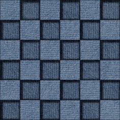 Checkered pattern - seamless blue jeans cloth