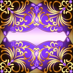 background with gems and gold ornaments N2